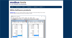 Desktop Screenshot of modbustools.com