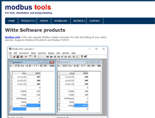 Tablet Screenshot of modbustools.com